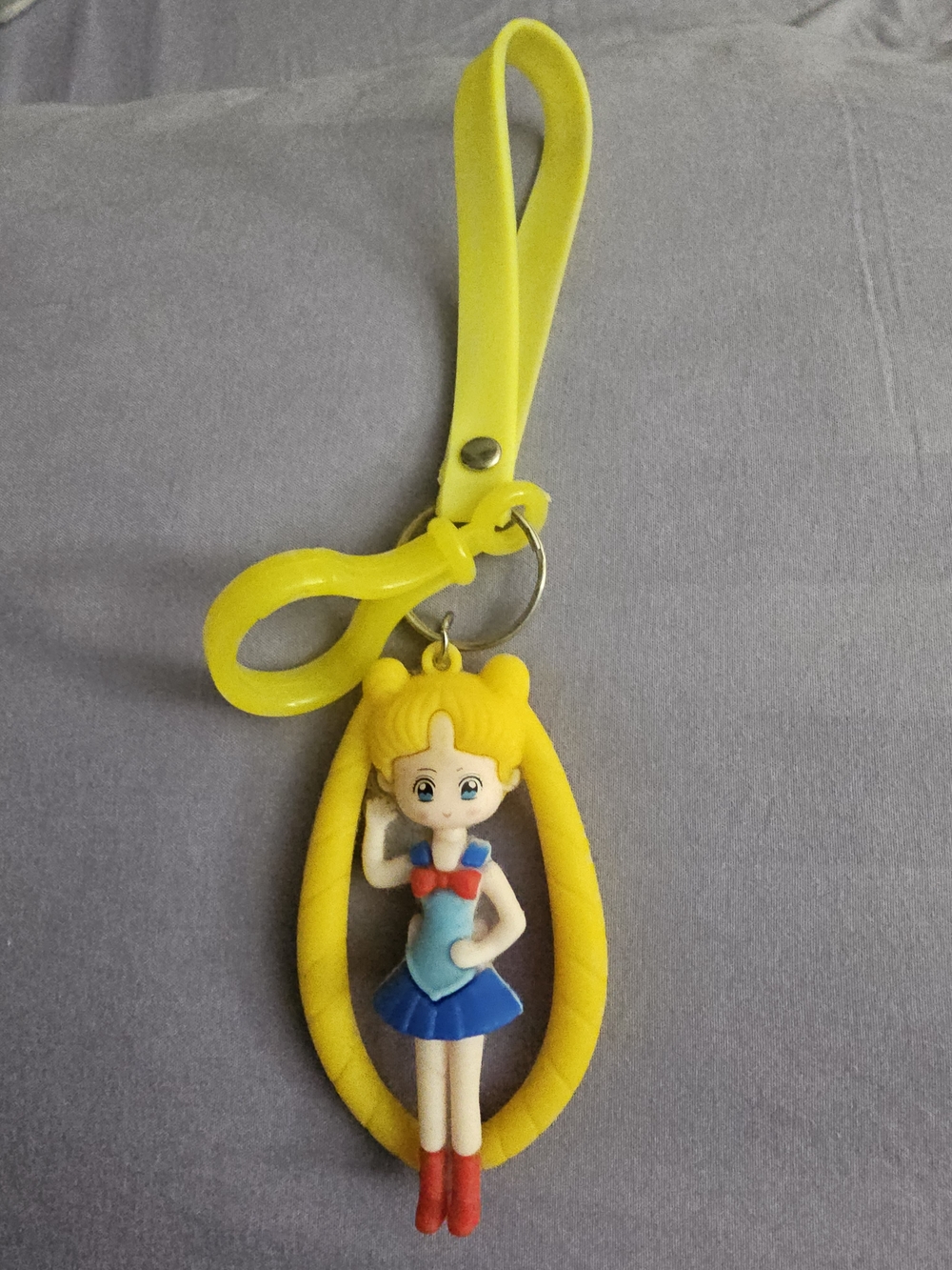 Yellow Sailor Moon Keychain Wristlet